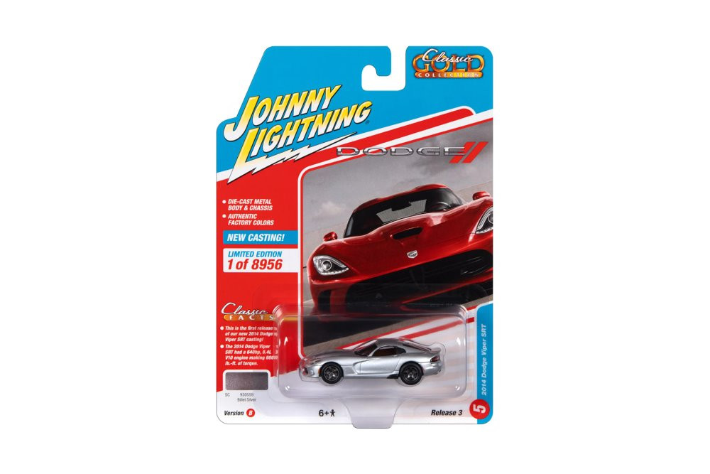 ブルーノマーズ VIP S 2014 Dodge Viper SRT, Silver - Johnny Lightning JLSP282/24B