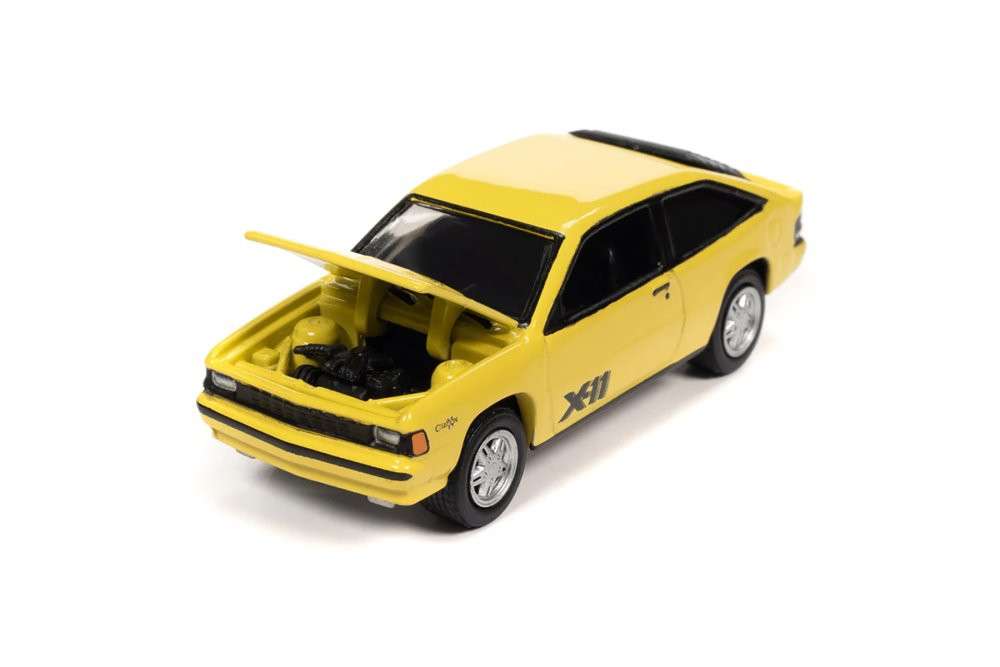 1981 Chevy Citation X-11, Yellow - Johnny Lightning JLSP280/24B - 1/64 Scale Diecast Model Toy Car
