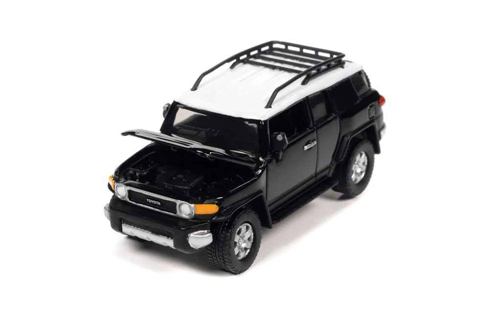 2007 Toyota FJ Cruiser, Black - Johnny Lightning JLSP278/24B - 1/64 Scale Diecast Model Toy Car