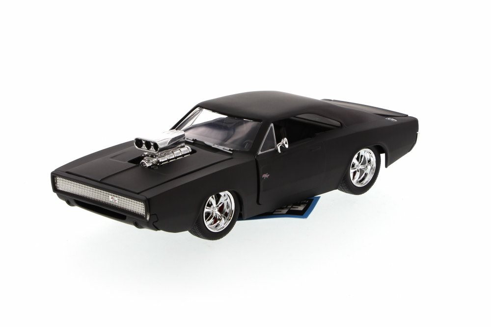Diecast Car w/Display Turntable - Dom's 1970 Dodge Charger R/T, 1/24 scale Diecast Car