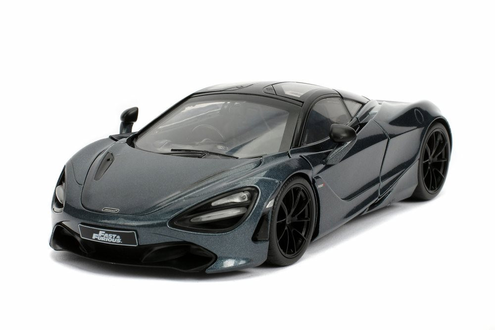 Diecast Car w/Display Turntable - McLaren 720S, Hobbs and Shaw - Jada 30754 1/24 Scale Diecast Car