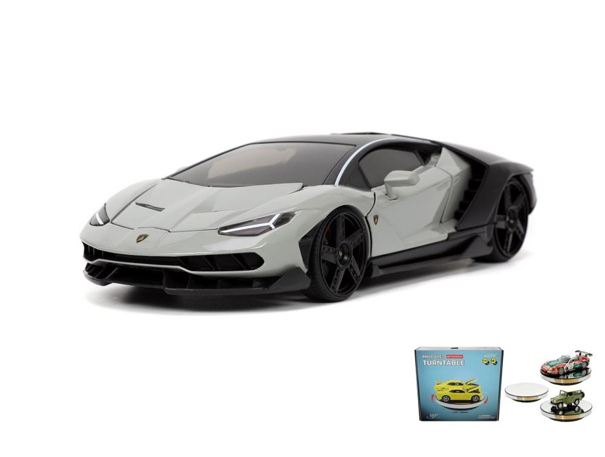 Diecast Car w/Display Turntable - Lamborghini Centenario, Jada Toys 32951 - 1/24 scale Diecast Car