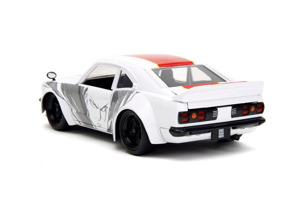 1974 Mazda RX-3 w/ Saitama Figure, One Punch Man - Jada Toys 33688 - 1/24 Scale Diecast Car