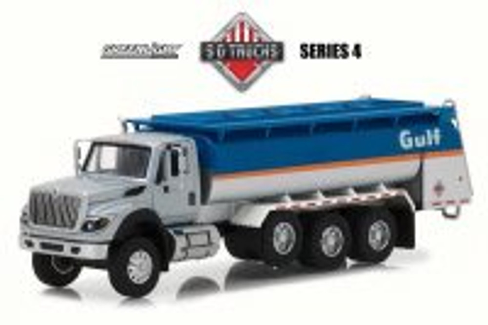 2018 International WorkStar Tanker Truck Gulf Oil - Greenlight 45040C - 1/64 Scale Diecast Car