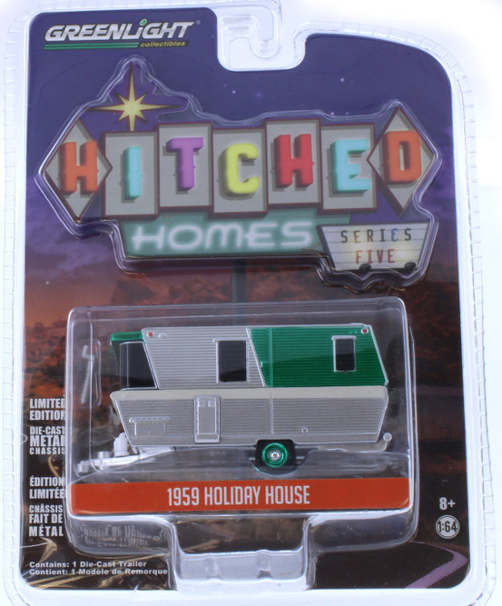 Chase Car - 1959 Holiday house Travel Trailer, Gray w/Green