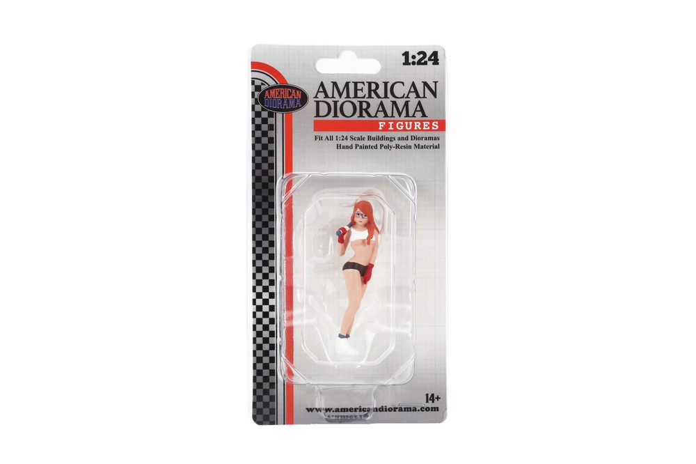 Cosplay Girls Figure 6, White w/Orange - American Diorama 24306 - 1/24 Scale Figurine - Accessory