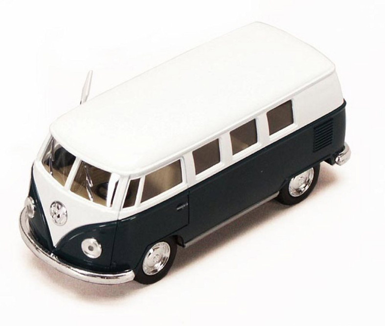 1962 Volkswagen Classic Bus, Green - Kinsmart 5060W - 1/32 Scale Diecast Model Toy Car