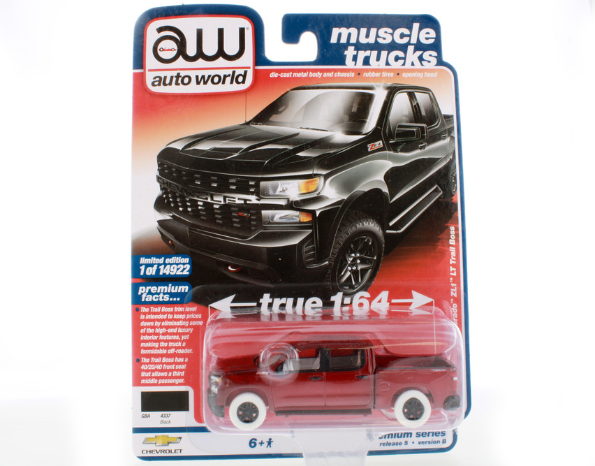 Chase Car - 2020 Chevy Silverado ZL1 LT Trail Boss, Red, Auto