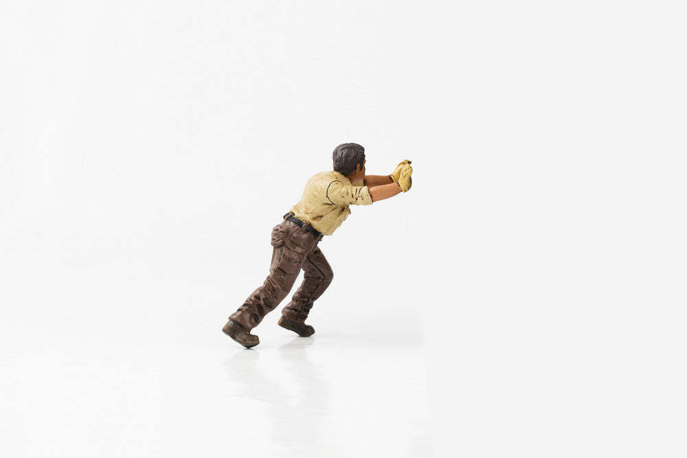 4x4 Mechanic Figure 5, Beige w/Brown - American Diorama AD-18015 - 1/18 Scale Figurine - Accessory