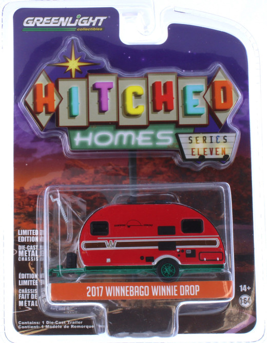 Chase Car - 2017 Winnebago Winnie Drop, Red - Greenlight CC-52140, 1/64 Scale Diecast Model Toy Car