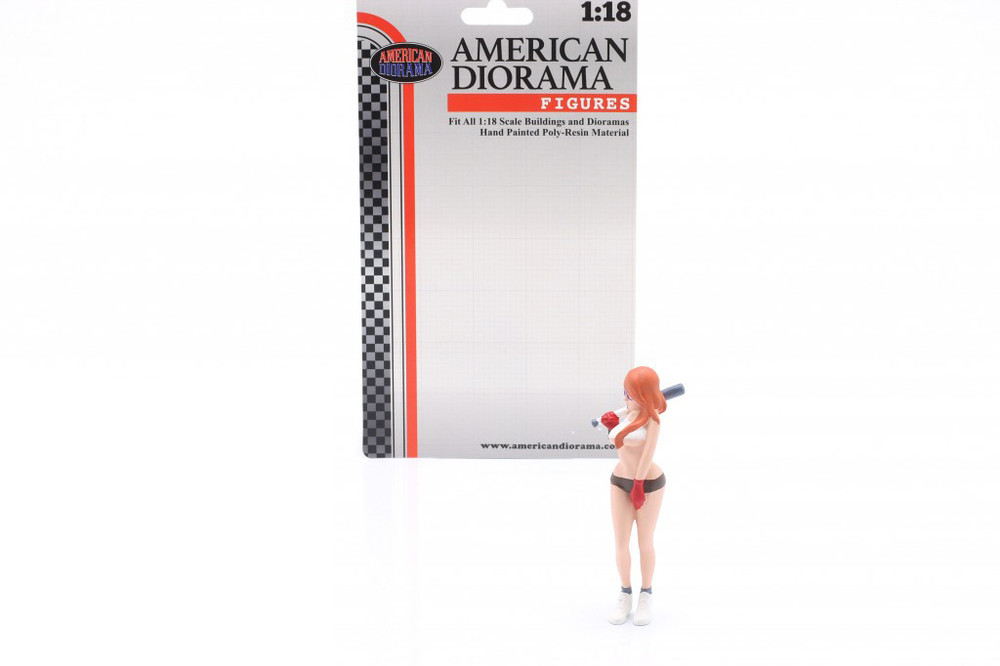 Cosplay Girls Figure 6, White w/Orange - American Diorama 18306 - 1/18 Scale Figurine - Accessory