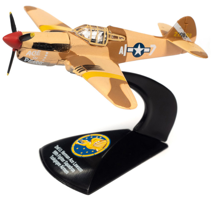 Curtiss P-40 Warhawk Plane from North Africa, Camo Brown, Johnny