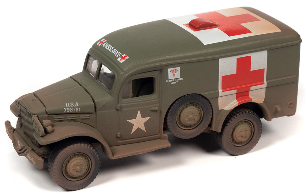 GMC WC54 Dirty Ambulance Liberation of Buchenwald, Green, Johnny