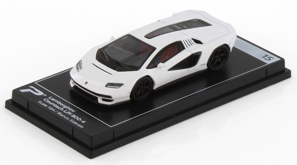 Lamborghini Countach LPI 800-4, White - Kinsmart H13-18 - 1/64