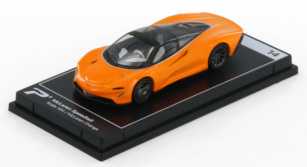 McLaren Speedtail, Orange - Kinsmart H13-18 - 1/64 Scale Diecast