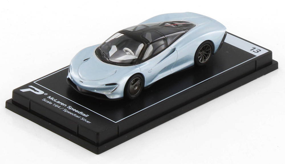 McLaren Speedtail, Silver - Kinsmart H13-18 - 1/64 Scale Diecast