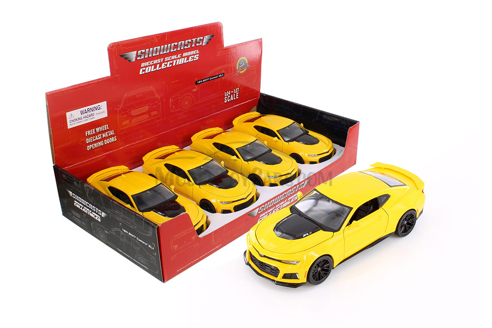 2017 Chevy Camaro ZL1, Yellow - Showcasts 34512 - 1/24 Scale