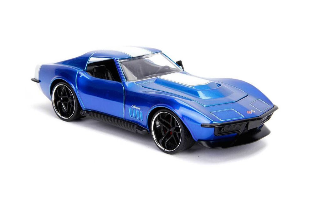 1969 Chevy Corvette Stingray ZL-1, Blue - Jada Toys 30532 - 1/24 Scale Diecast Model Toy Car
