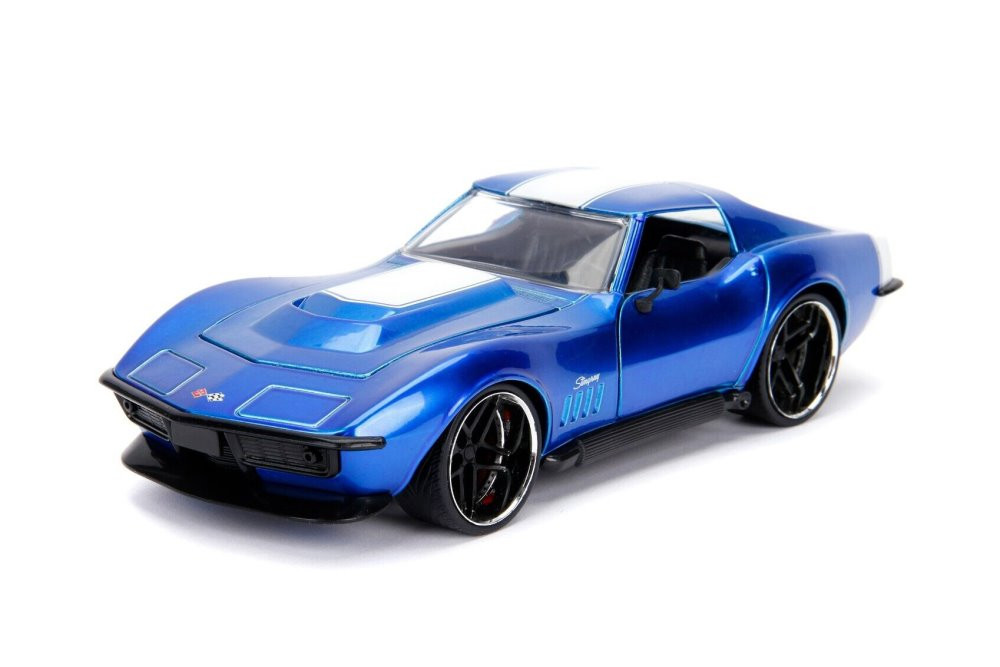 1969 Chevy Corvette Stingray ZL-1, Blue - Jada Toys 30532 - 1/24 Scale Diecast Model Toy Car