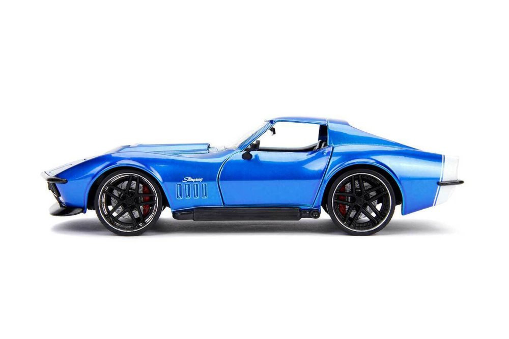 1969 Chevy Corvette Stingray ZL-1, Blue - Jada Toys 30532 - 1/24 Scale Diecast Model Toy Car