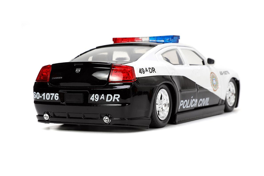 2006 Dodge Charger Police, Fast & Furious - Jada Toys 33665 - 1/24 Scale Diecast Model Toy Car