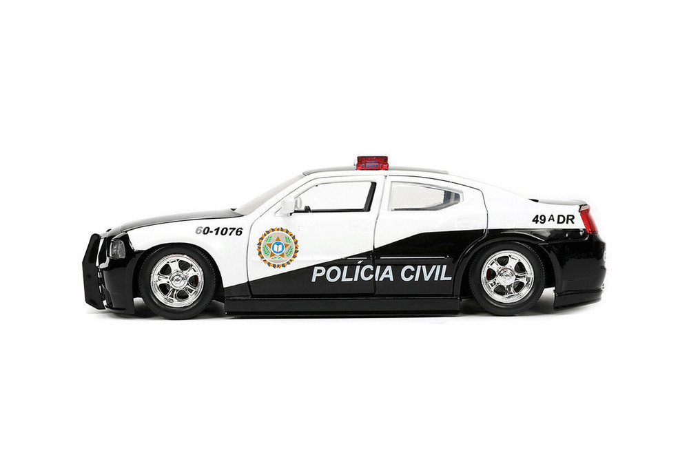 2006 Dodge Charger Police, Fast & Furious - Jada Toys 33665 - 1/24 Scale Diecast Model Toy Car