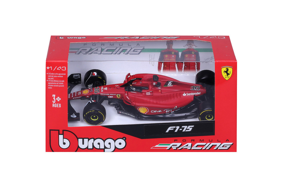BBurago F1 Ferrari F1-75 2022, Leclerc 1:24 (18-26806L