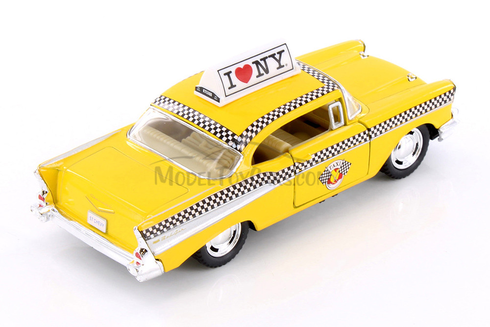 I Love New York Chevy Bel Air Taxicab, Yellow - Showcasts 5360W