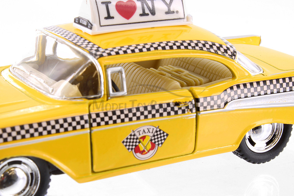 I Love New York 1957 Yellow Chevy Bel Air Taxicab - 5360D-ILNY - 1