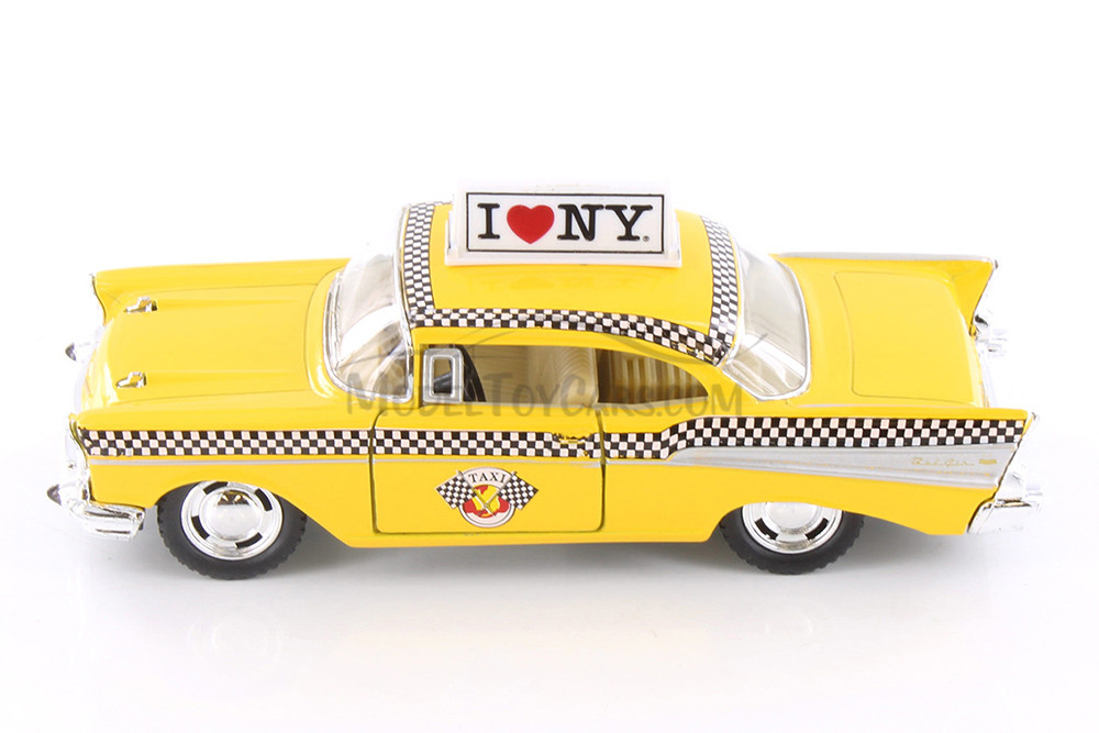 I Love New York 1957 Yellow Chevy Bel Air Taxicab - 5360D-ILNY - 1