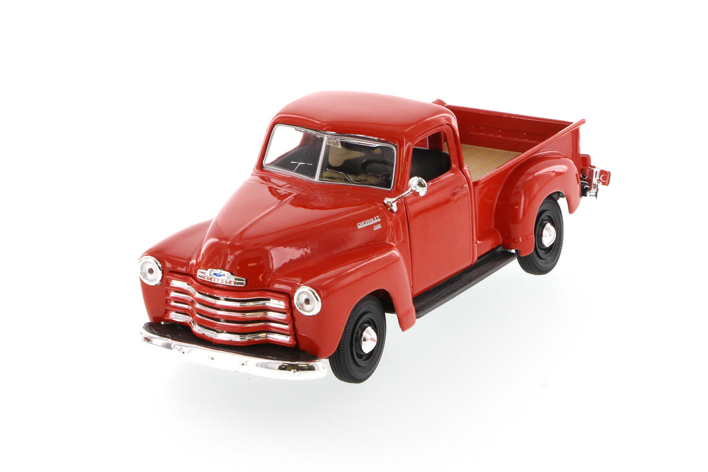 1948 Ford F-1 & 1950 Chevy 3100, Red Blue & Black, Showcasts 37935/52D - 1/24 Scale Set of 4 Cars