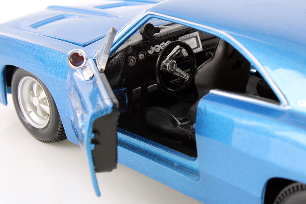 1969 Dodge Charger R/T Hardtop, Blue & Beige - Showcasts 37256 - 1