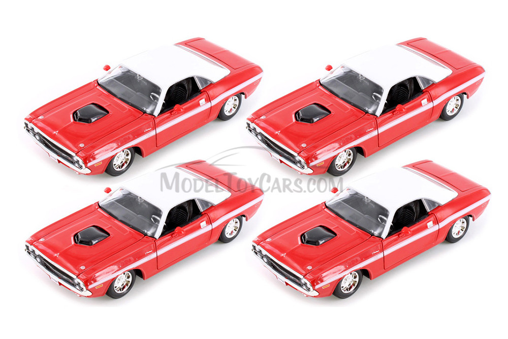 1970 Dodge Challenger R/T Coupe Soft Top, Red, Showcasts 37263 - 1