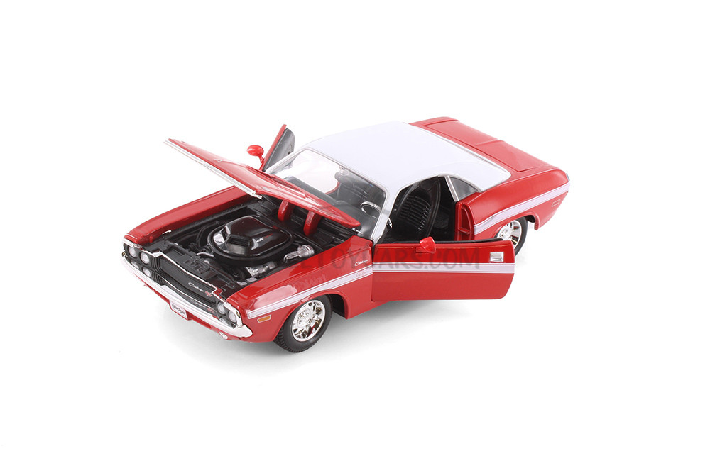 1970 Dodge Challenger R/T Coupe Soft Top, Red, Showcasts 37263 - 1