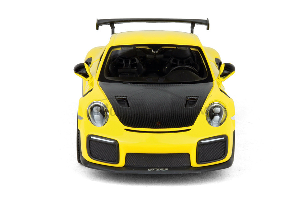 2018 Porsche 911 GT2 Hardtop, Yellow - Showcasts 38523YL - 1/24 Scale Diecast Model Toy Car