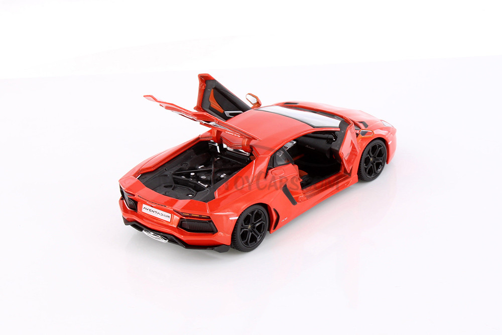 Lamborghini Aventador LP700-4 Coupe, Orange - Showcasts 38210OR - 1/24 Scale Diecast Model Toy Car