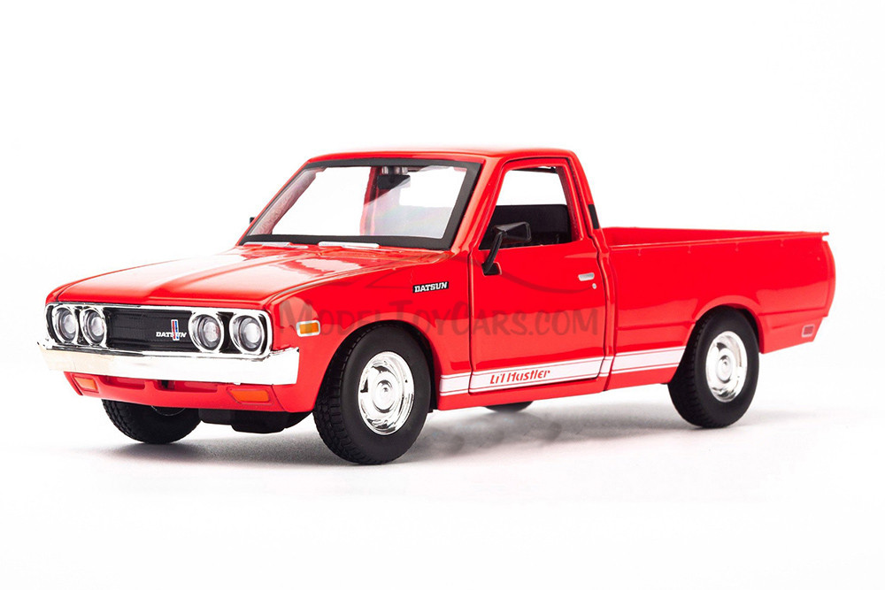 1973 Datsun 620 Pickup Truck, Red - Showcasts 38522R - 1/24 Scale Diecast Model Toy Car