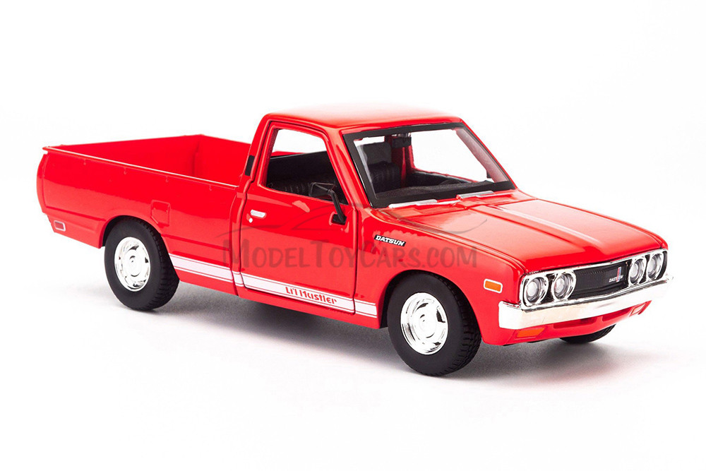 1973 Datsun 620 Pickup Truck, Red - Showcasts 38522R - 1/24 Scale Diecast Model Toy Car