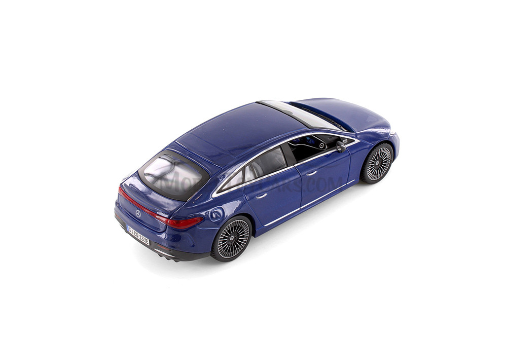 2022 Mercedes-Benz EQ Sedan, Blue - Showcasts 38902BU - 1/27 Scale Diecast Model Toy Car