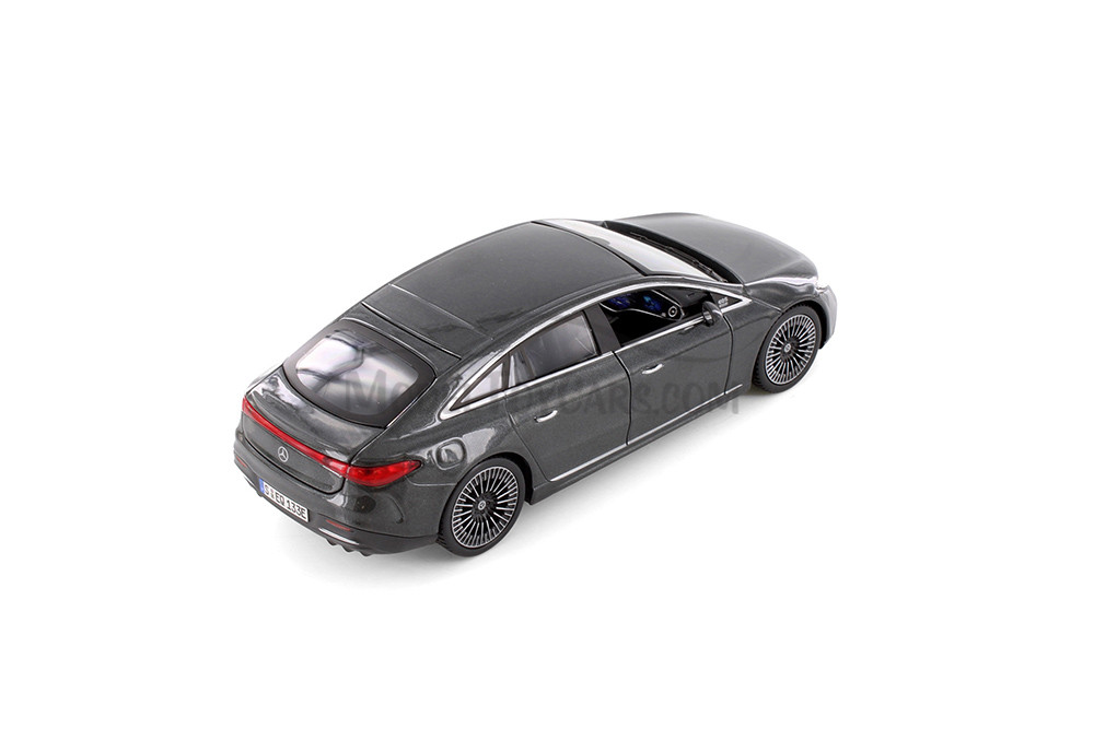 2022 Mercedes-Benz EQ Sedan, Blue & Black, Showcasts 37902 - 1/24 Scale Set of 4 Diecast Model Cars