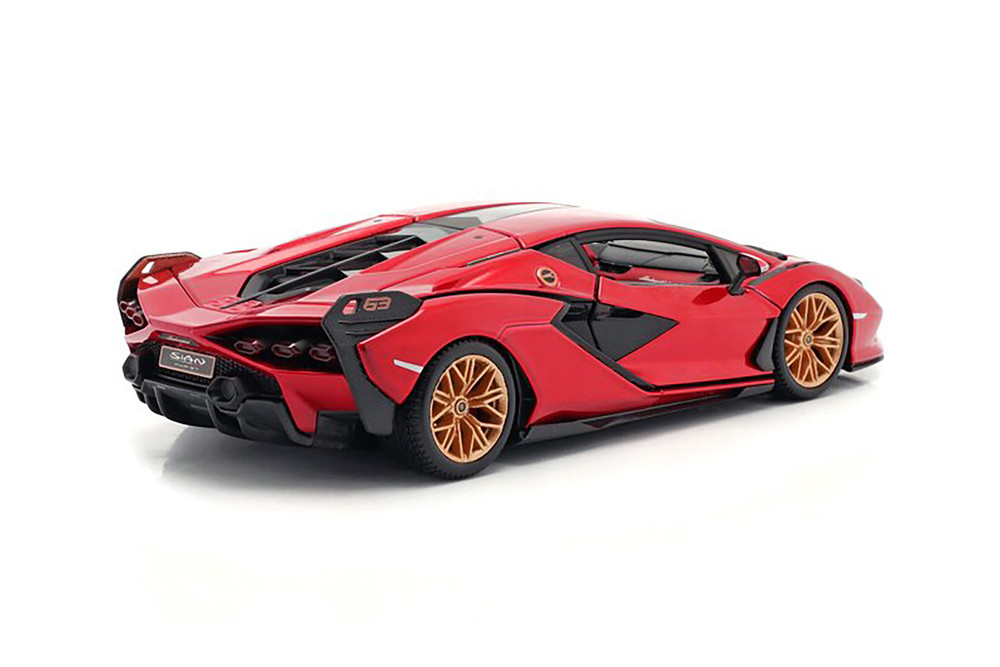 Lamborghini Sian FKP37 Hardtop, Red - Bburago 28099R - 1/24 Scale