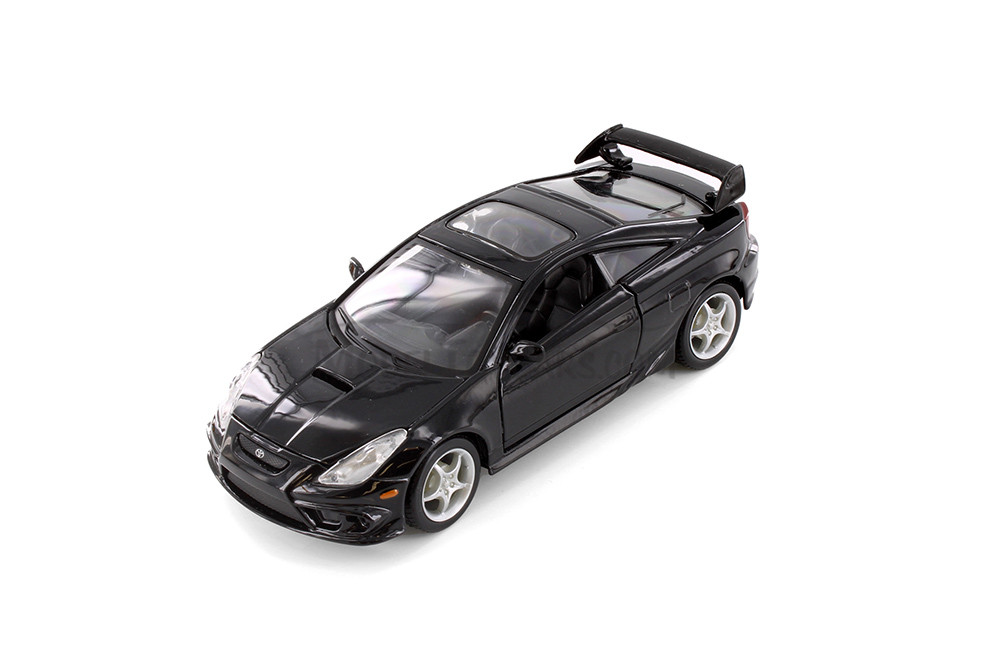 2004 Toyota Celica GT-S, Black - Showcasts 37237 - 1/24 Scale Set of 4 Diecast Model Toy Cars