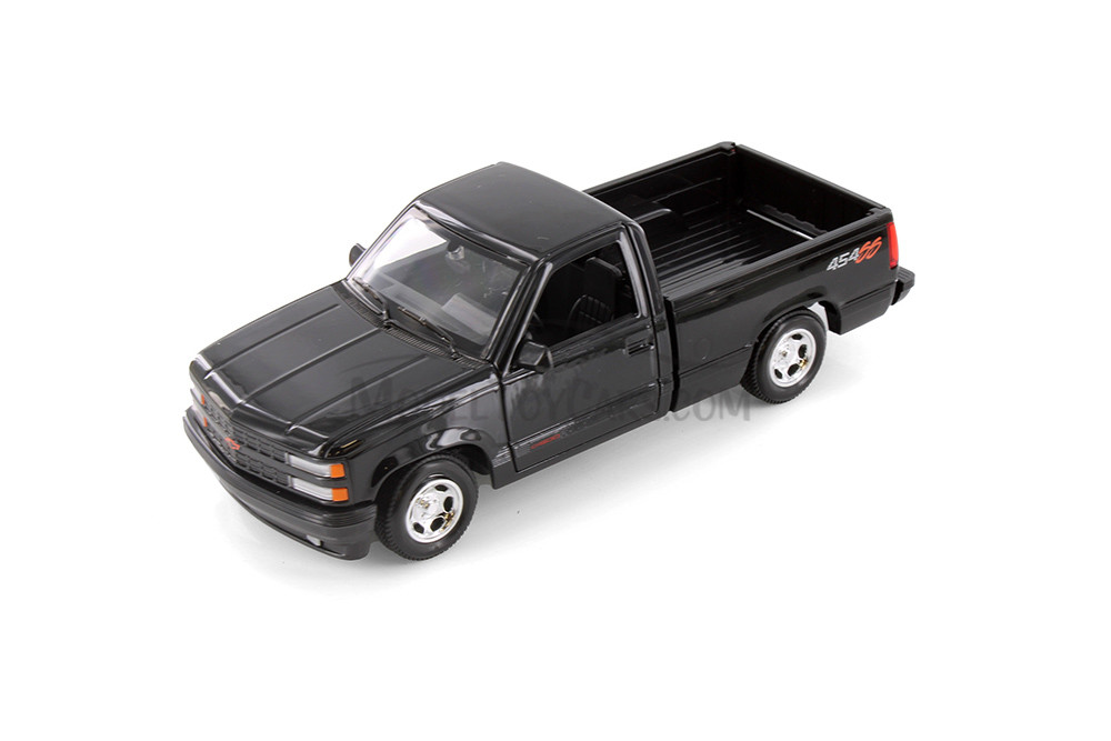 1993 Chevy 454 SS Pickup Truck, Black - Showcasts 38901BK - 1/24 Scale Diecast Model Toy Car