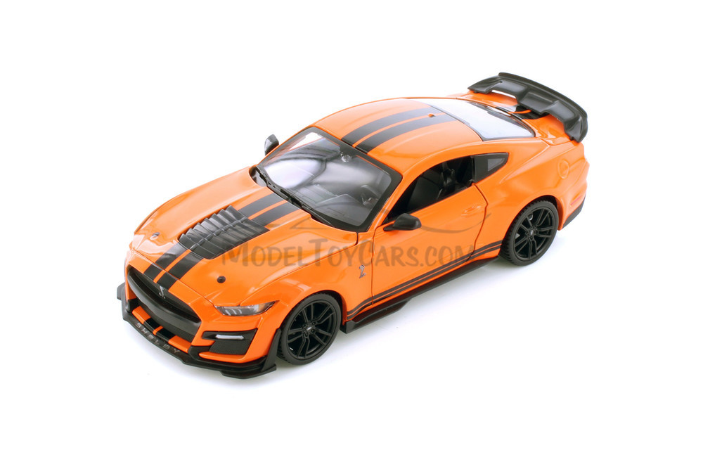 2020 Ford Mustang Shelby GT500 Hardtop, Green & Orange - Showcasts 37532 - 1/24 Scale Set of 4 Cars