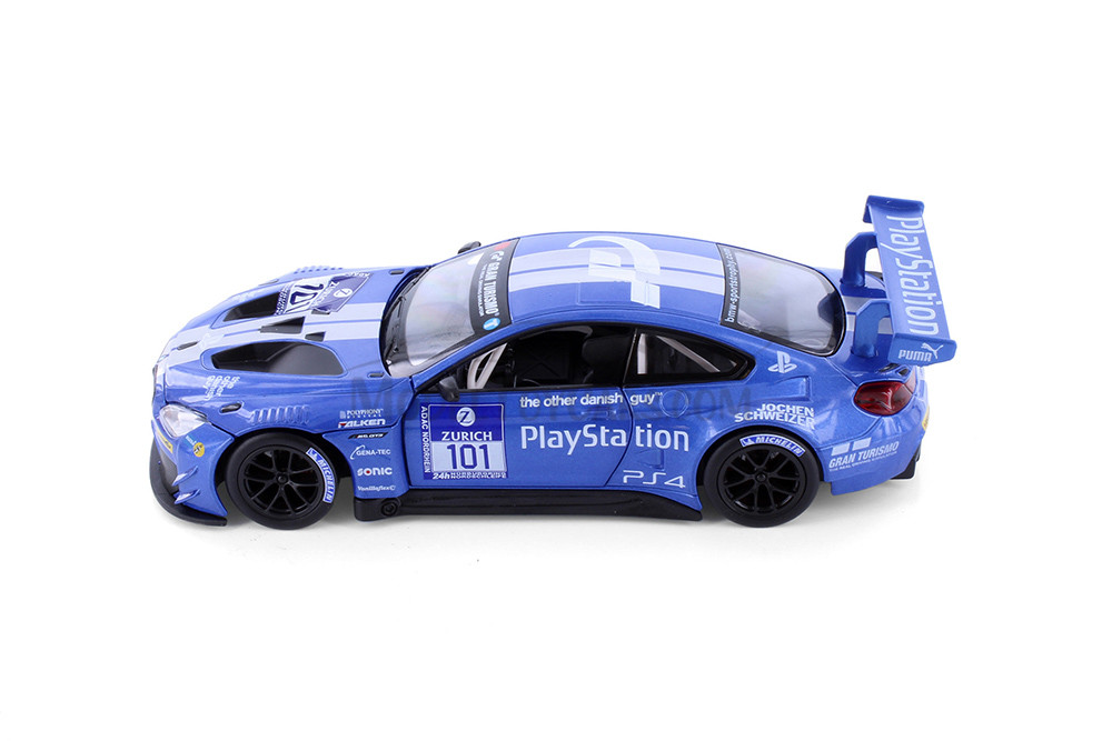 BMW M6 GT3 #101, Blue - Showcasts 68255BU - 1/24 Scale Diecast Model Toy Car