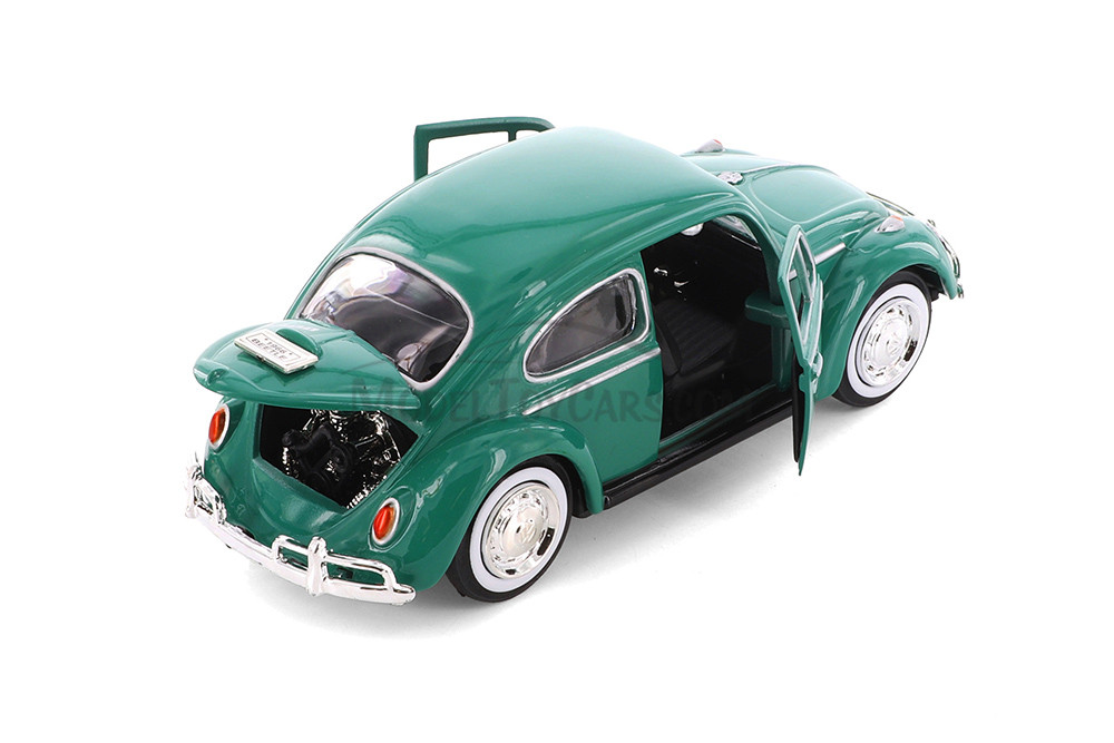 1966 Volkswagen Beetle Hardtop, Green - Showcasts® 77223GN - 1/24 Scale Diecast Model Toy Car