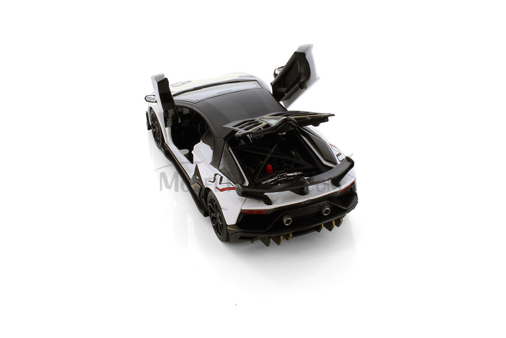 Lamborghini Aventador SVJ, White - Showcasts 68269W - 1/24 Scale Diecast Model Toy Car