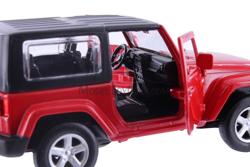 Jeep Wrangler, Blue, White & Red - Showcasts 67425D - 1/43 Scale Set of 12 Diecast Model Toy Cars