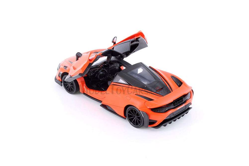 McLaren 765LT, Red, Yellow & Green - Showcasts 68276D - 1/24 Scale