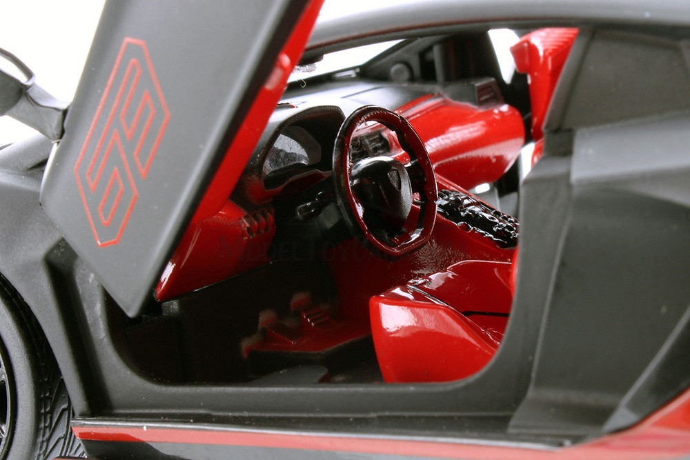 Lamborghini Aventador SVJ, Black - Showcasts 68269BK - 1/24 Scale